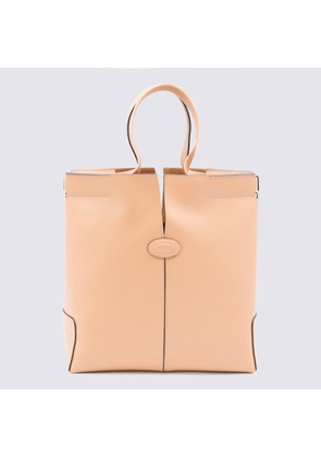 Tods Light Pink Leather Totes