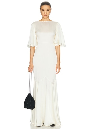 BODE Claret Gown in White - White. Size 2 (also in ).