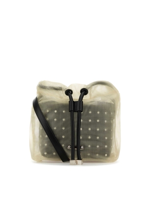 Alexander McQueen Two-tone Leather And Tulle Nebula Crossbody Bag