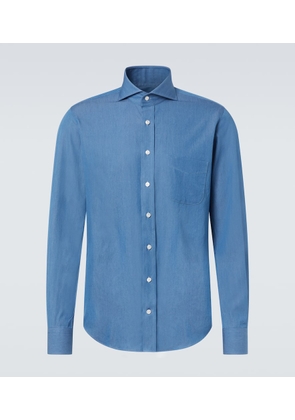 Thom Sweeney Cotton chambray shirt