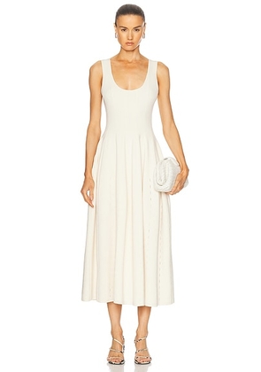Adam Lippes Lucilla Dress in Ivory - Ivory. Size L (also in S, XS).