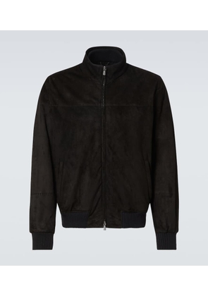 Thom Sweeney Suede bomber jacket