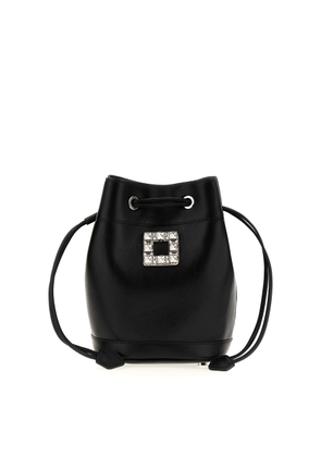 Roger Vivier Tres Vivier Leather Bucket Bag