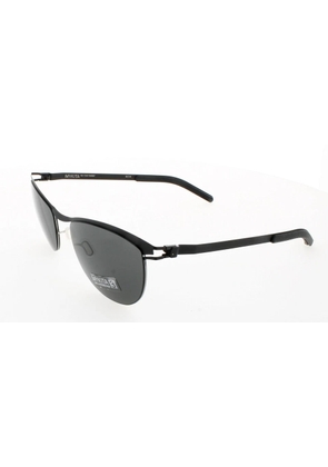 Mykita NO1 SUN-KAREN-SILVER BLACK Grey Oval Unisex Sunglasses NO1 SUN-KAREN 052 52