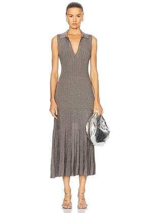 Adam Lippes Tashi Dress in Nickel - Olive. Size L (also in M).