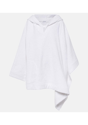 Alaia Cropped cotton terry hoodie