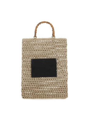 Jil Sander Beige Rope Medium Shopping Bag