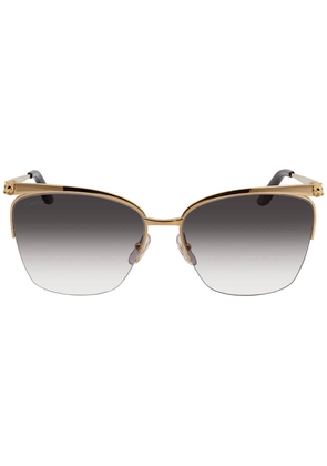 Cartier Panthere de Cartier Grey Gradient Rectangular Ladies Sunglasses CT0124S 001 59