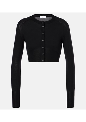 Alaia Cropped wool-blend cardigan