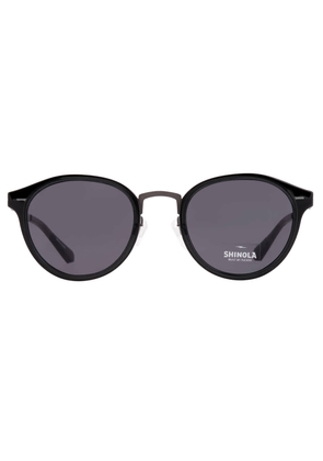 Shinola Dark Grey Oval Unisex Sunglasses SH3700S 012 50