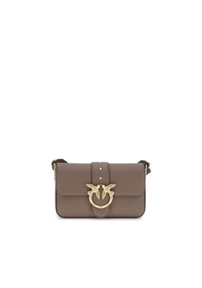 Pinko Love Leather Shoulder Bag