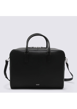 Tom Ford Black Leather Top Handle Bag