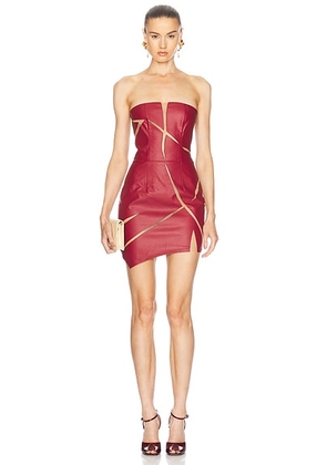 Di Petsa Healing Of A Broken Heart Mini Dress in Red - Burgundy. Size M (also in ).
