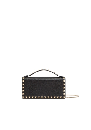 Valentino Garavani Rockstud Leather Wallet On Chain