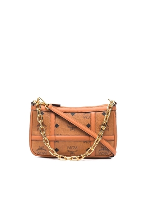 MCM Ladies Delmy Shoulder Bag in Cognac Visetos