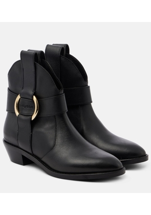 See By Chloe New Ring leather ankle boots