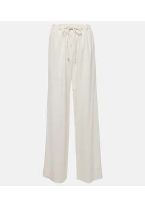 Proenza Schouler Linen-blend wide-leg pants