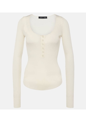 Proenza Schouler Boyd ribbed-knit Henley shirt