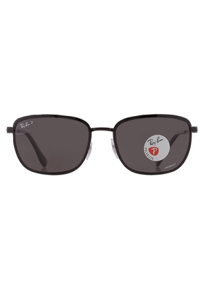 Ray Ban Chromance Polarized Grey Square Unisex Sunglasses RB3705 002/K8 57