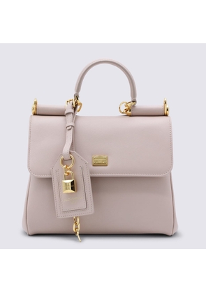 Dolce & Gabbana Nude Leather My Sicily Medium Top Handle Bag