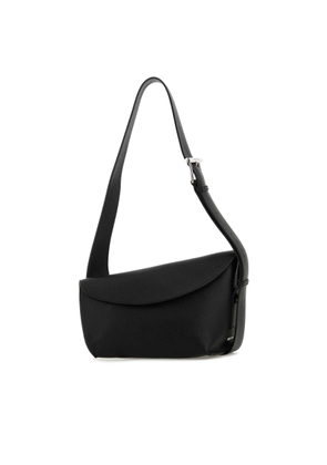 Alexander Mcqueen Black Large Sling T-Bar Crossbody Bag