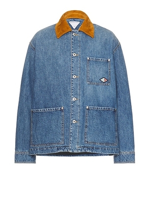 Bottega Veneta Denim Blouson in Mid Blue - Blue. Size 50 (also in ).