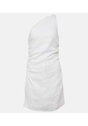 Faithfull Marga gathered linen minidress