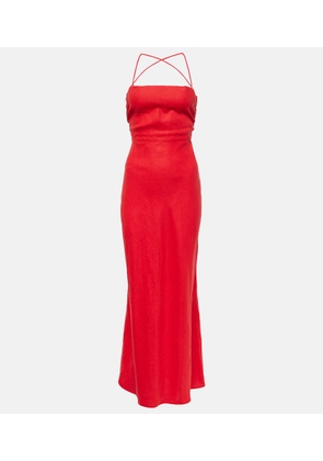 Faithfull Garcia linen maxi dress