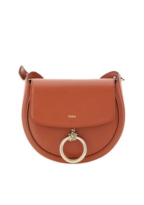 Chloe Brick Leather Small Arlene Crossbody Bag