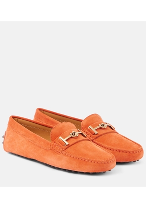 Tod's T-Ring suede loafers