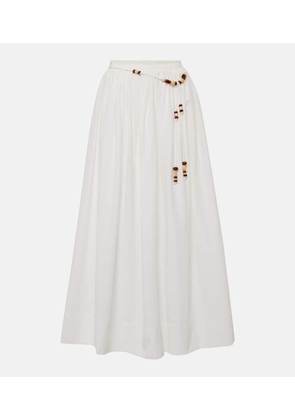 Faithfull x Monikh Oliveria silk and cotton maxi skirt