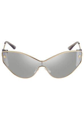 Versace Light Gray Mirrored Silver Cat Eye Ladies Sunglasses VE2239 12526G 147