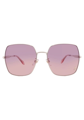 Just Cavalli Pink Gradient Square Ladies Sunglasses SJC031 0493 60