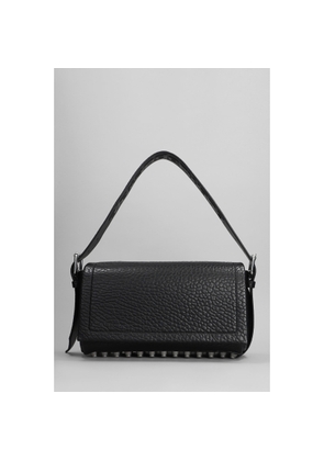Alexander Wang Medium Flap Shoulder Bag In Black Leather