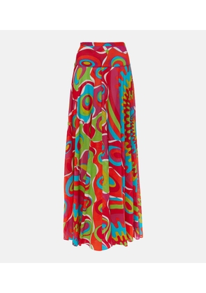Pucci Bersaglio cotton maxi skirt