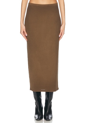 Acne Studios Esta Skirt in Mud Brown - Brown. Size L (also in ).