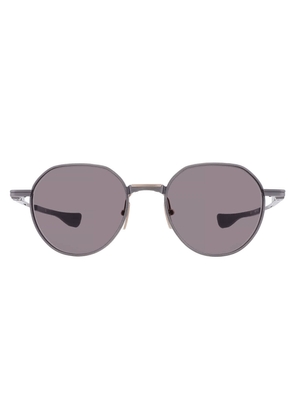 Dita VERS-ONE Grey Round Titanium Unisex Sunglasses DTS150-A-02 50