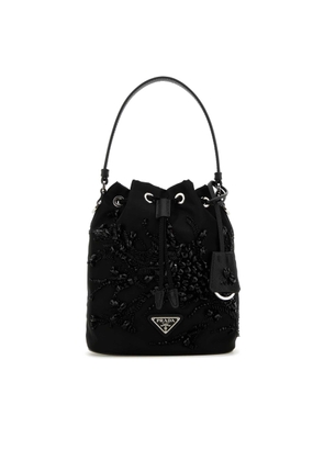 Prada Black Nylon Bucket Bag