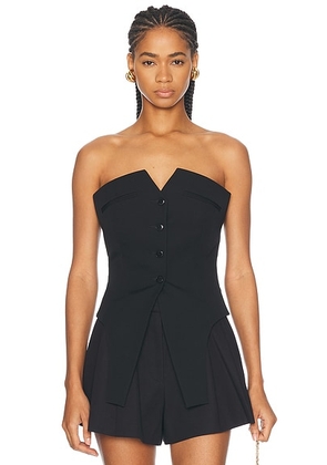 Alexander Wang Strapless Vest in Black - Black. Size 0 (also in ).