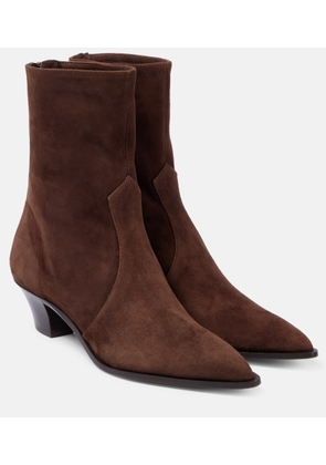 Aquazzura Brunswick suede ankle boots