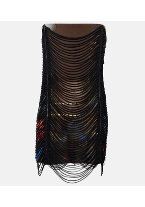 Jean Paul Gaultier x Shayne Oliver printed minidress