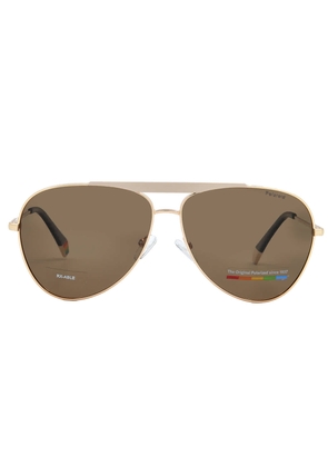 Polaroid Polarized Bronze Pilot Unisex Sunglasses PLD 6200/S/X 0Y3R/SP 61