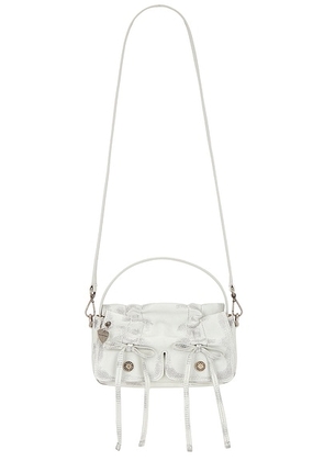 Acne Studios Multi Pocket Micro Bag in White & Grey - Grey. Size all.