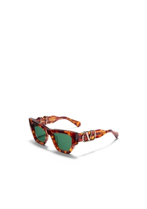 Valentino SETTE Green Cat Eye Ladies Sunglasses VLS-166 B 52