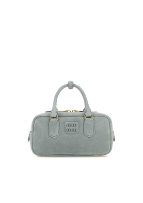 Miu Miu Powder Blue Suede Arcadie Handbag