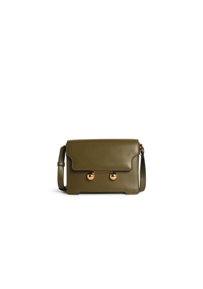 Marni Medium Trunkaroo Shoulder Bag In Green Leather