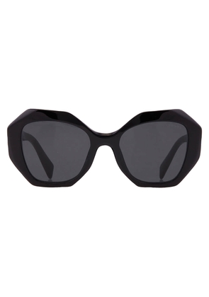 Prada Dark Grey Geometric Ladies Sunglasses PR 16WS 1AB5S0 53