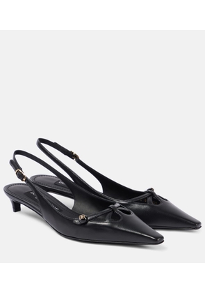 Dolce&Gabbana Leather slingback pumps
