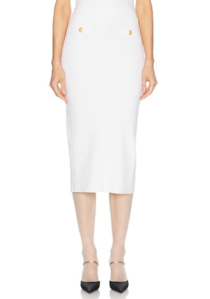 Alessandra Rich Midi Skirt in White - White. Size 40 (also in ).