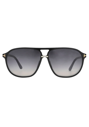Tom Ford Bruce Smoke Gradient Navigator Mens Sunglasses FT1026 01B 61